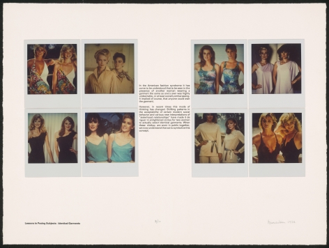 Heinecken, Lessons in Posing Subjects : Identical Garments, 1981