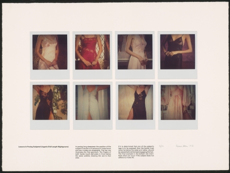 Heinecken, Lessons in Posing Subjects / Lingerie (Full Lenght Nightgowns), 1981
